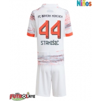Camiseta Bayern Munich Josip Stanisic #44 Visitante Equipación para niños 2025-26 manga corta (+ pantalones cortos)